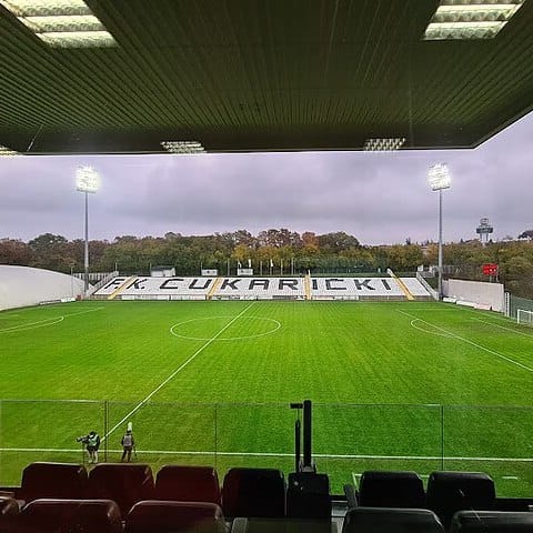 Pogled na stadion na Banovom brdu